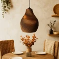 Lampa wisząca z tektury falistej E27 Abruzzo Fiore 2 2.webp