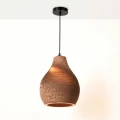 Lampa wisząca z tektury falistej E27 Abruzzo Fiore 2 3.webp