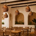 Lampa wisząca z tektury falistej E27 Abruzzo Fiore 2 6.webp