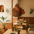 Lampa wisząca z tektury falistej E27 Abruzzo Fiore 2 11.webp
