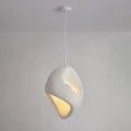 Wisząca lampa Biała E27 Abruzzo Perla 4 3.webp