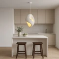 Wisząca lampa Biała E27 Abruzzo Perla 4 4.webp