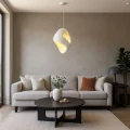 Wisząca lampa Biała E27 Abruzzo Perla 4 6.webp
