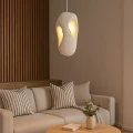 Wisząca lampa Biała E27 Abruzzo Perla 3 2.webp