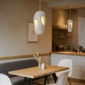 Wisząca lampa Biała E27 Abruzzo Perla 3 4.webp