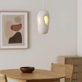 Wisząca lampa Biała E27 Abruzzo Perla 3 6.webp