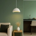 Wisząca lampa Biała E27 30cm Abruzzo Perla 2 2.webp