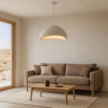 Wisząca lampa Biała E27 30cm Abruzzo Perla 2 9.webp