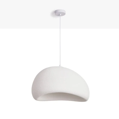 Wisząca lampa Biała E27 30cm Abruzzo Perla 1.webp