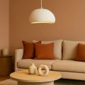 Wisząca lampa Biała E27 30cm Abruzzo Perla 1 2.webp