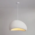 Wisząca lampa Biała E27 30cm Abruzzo Perla 1 3.webp