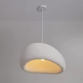 Wisząca lampa Biała E27 30cm Abruzzo Perla 1 7.webp