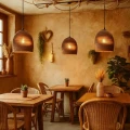 Lampa wisząca z tektury falistej E27 Abruzzo Fiore 4 18.webp
