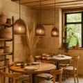 Lampa wisząca z tektury falistej E27 Abruzzo Fiore 4 19.webp