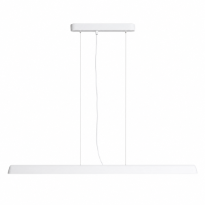Lampa Wisząca 25W CCT z gipsu 120cm Biała Abruzzo Serena