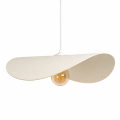 Lampa Wisząca z Filcu biały kapelusz Ø 60cm Abruzzo Lumina.png
