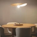 Lampa Wisząca z Filcu biały kapelusz Ø 60cm Abruzzo Lumina 2.webp