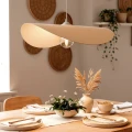 Lampa Wisząca z Filcu biały kapelusz Ø 60cm Abruzzo Lumina 4.webp