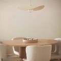 Lampa Wisząca z Filcu biały kapelusz Ø 60cm Abruzzo Lumina 5.webp