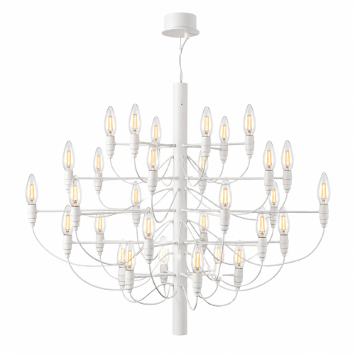 Lampa wisząca Żyrandol 30 x E14 Klasyczny Biały Abruzzo Mare.png