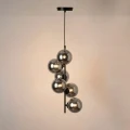 Lampa wisząca z kulami kryształowa Czarna 6 x G9 Azbruzzo Incanto 2.webp