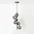Lampa wisząca z kulami kryształowa Czarna 6 x G9 Azbruzzo Incanto 4.webp