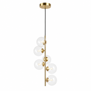 Lampa wisząca z kulami kryształowa Złota 6 x G9 Abruzzo Incanto