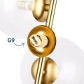 Lampa wisząca z kulami kryształowa Złota 6 x G9 Abruzzo Incanto 11.webp