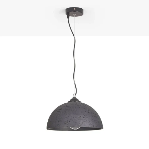 Lampa wisząca E27 Ø 30cm Czarna Abruzzo Gemma.webp