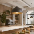 Lampa wisząca E27 Ø 30cm Czarna Abruzzo Gemma 4.webp