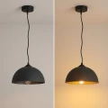 Lampa wisząca E27 Ø 30cm Czarna Abruzzo Gemma 7.webp