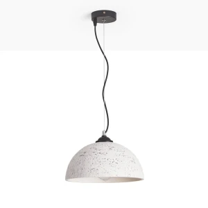 Lampa wisząca E27 Ø 30cm Biała Abruzzo Gemma