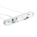 Lampa Wisząca 25W CCT z gipsu 120cm Biała Abruzzo Serena 7.webp