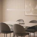 Lampa Wisząca 25W CCT z gipsu 120cm Biała Abruzzo Serena 8.webp