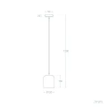 Lampa Wisząca z Korka E27 Abruzzo Velluto 9.webp