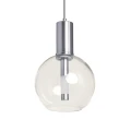 Lampa Wisząca 5W kula szklana Srebrna Abruzzo Lucenza.webp