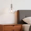 Lampa Wisząca 5W kula szklana Srebrna Abruzzo Lucenza 2.webp