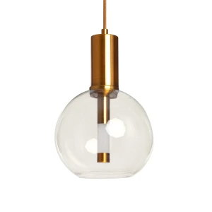 Lampa Wisząca 5W kula szklana Złota Abruzzo Lucenza