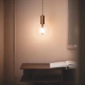 Lampa Wisząca 5W kula szklana Złota Abruzzo Lucenza 2.webp