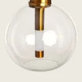 Lampa Wisząca 5W kula szklana Złota Abruzzo Lucenza 7.webp
