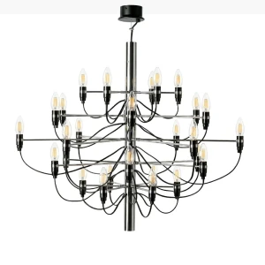 Lampa wisząca Żyrandol 30 x E14 Klasyczny Chrom Abruzzo Mare