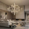 Lampa wisząca Żyrandol 30 x E14 Klasyczny Biały Abruzzo Mare 4.webp