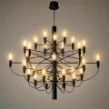 Lampa wisząca Żyrandol 30 x E14 Klasyczny Czarny Abruzzo Mare 6.webp
