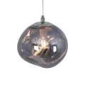 Designerska kryształowa lampa wisząca Ø 28cm Niebieska Abruzzo Sereno.webp