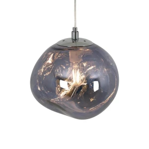 Designerska kryształowa lampa wisząca Ø 28cm Niebieska Abruzzo Sereno