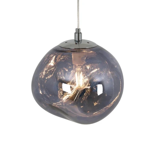 Designerska kryształowa lampa wisząca Ø 28cm Niebieska Abruzzo Sereno.webp