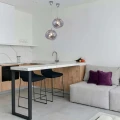 Designerska kryształowa lampa wisząca Ø 28cm Niebieska Abruzzo Sereno 6.webp