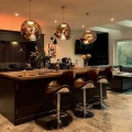 Designerska kryształowa lampa wisząca Ø 28cm Czerwona Abruzzo Sereno 2.webp