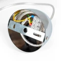 Designerska kryształowa lampa wisząca Ø 28cm Srebrna Abruzzo Sereno 8.webp