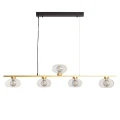 Lampa Wisząca złota szkło 5XG9 120cm Abruzzo Valoro.webp